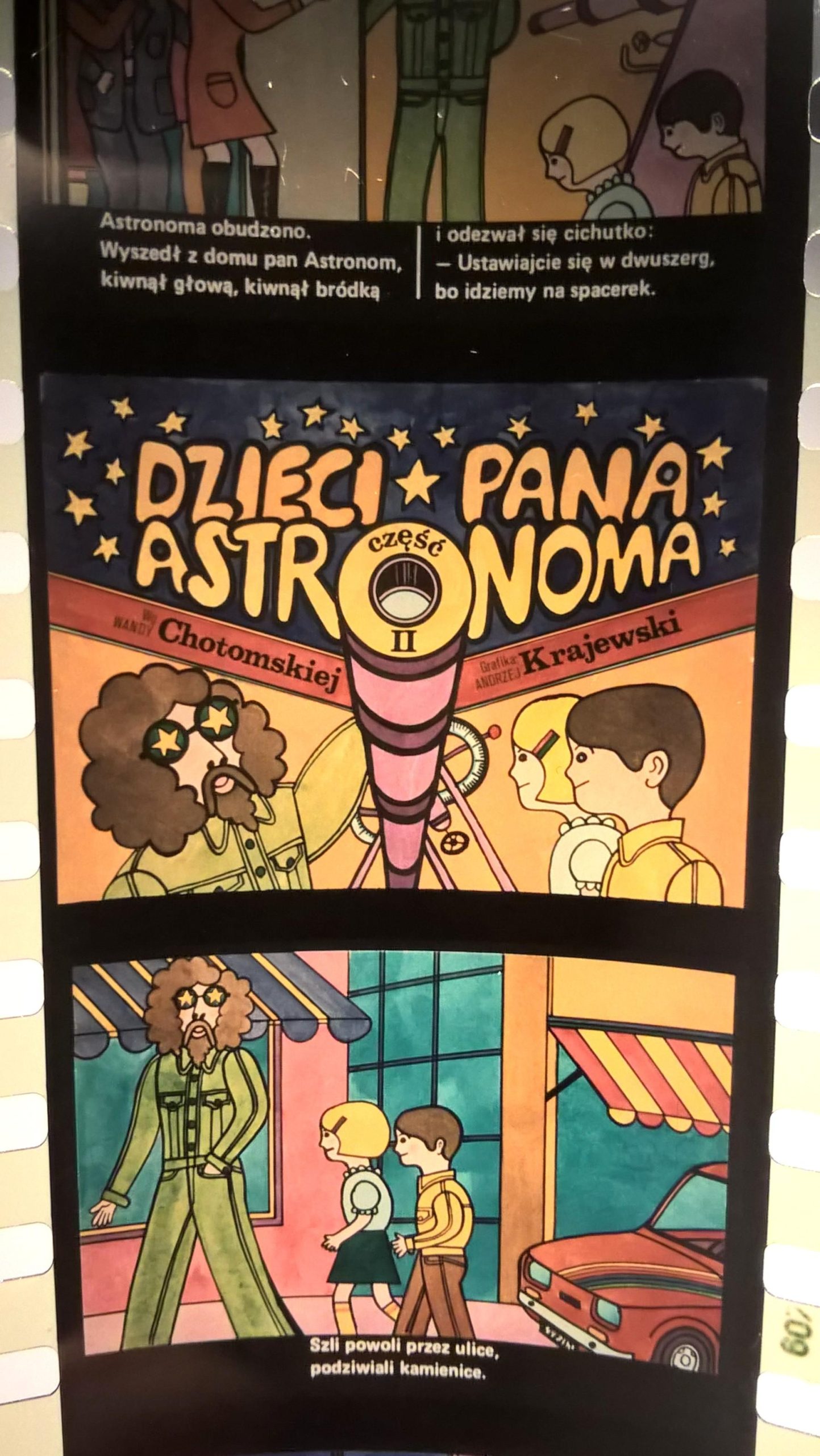 Bajka na projektor – przeźrocze „DZIECI PANA ASTRONOMA” wg Wandy Chotomskiej [30]