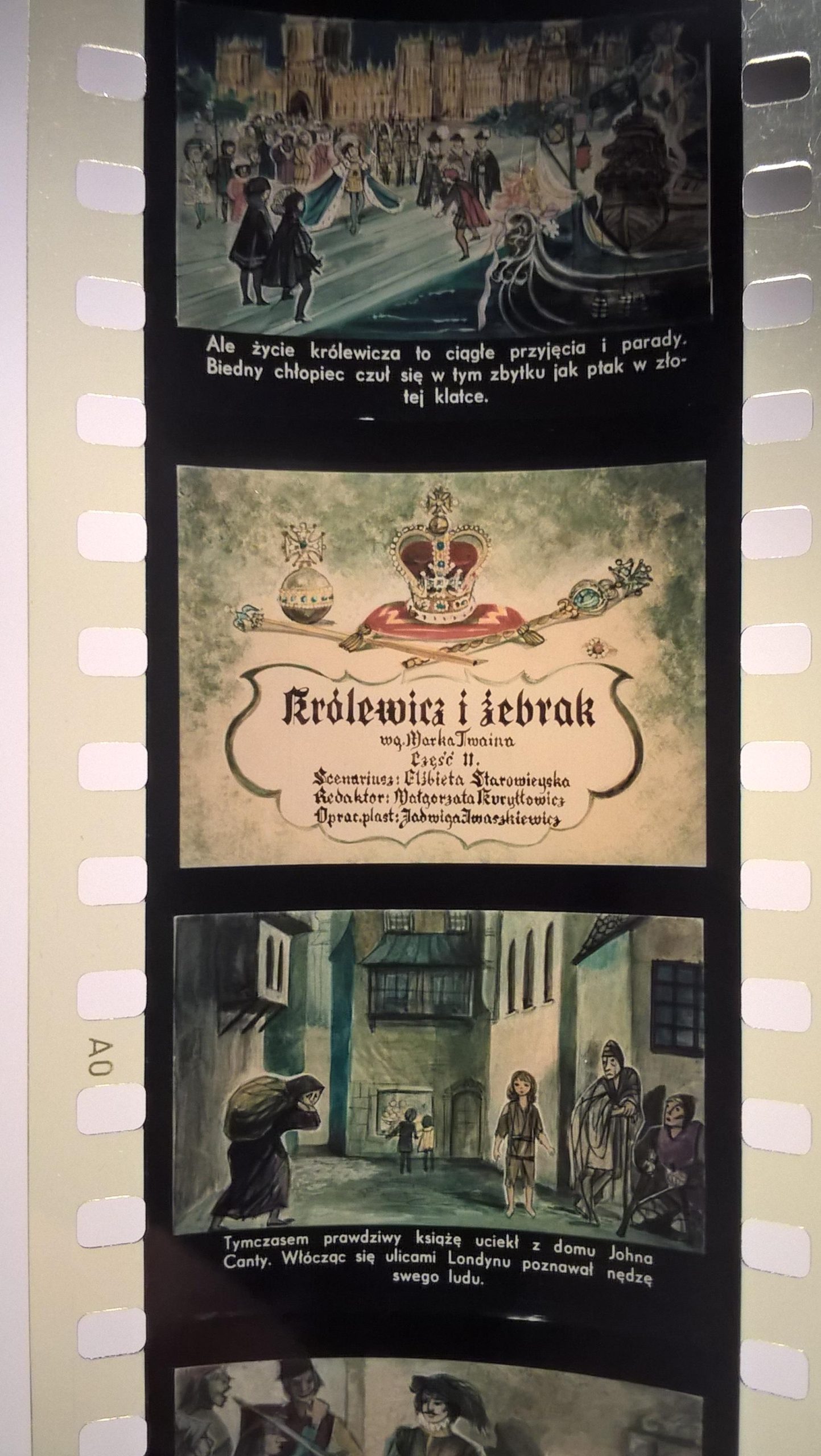 Bajka na projektor, przeźrocze – „KRÓLEWICZ i ŻEBRAK” wg Marka Twaina – Część I i II [53]
