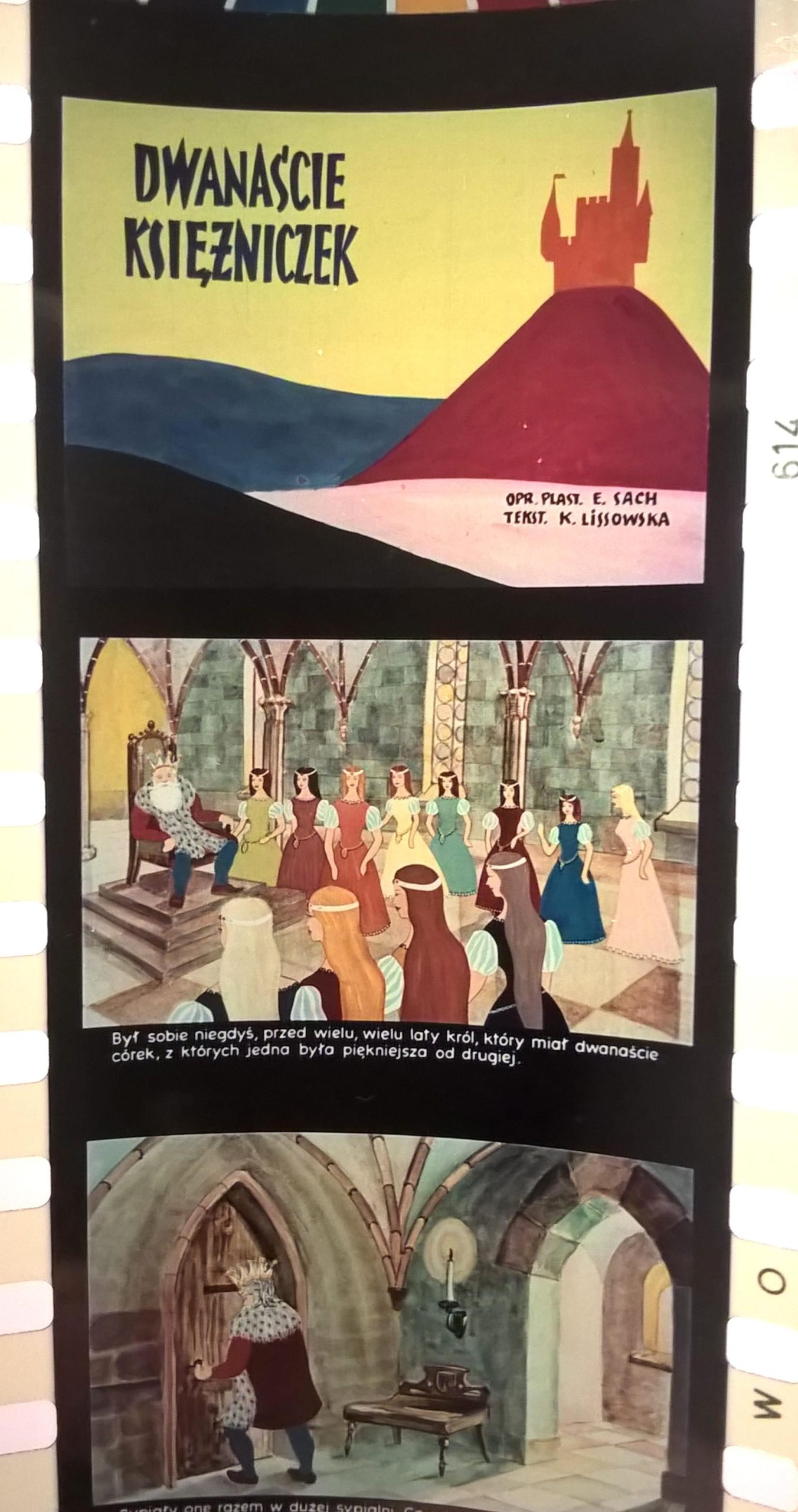 Bajka na projektor – przeźrocze „DWANAŚCIE KSIĘŻNICZEK” [56]