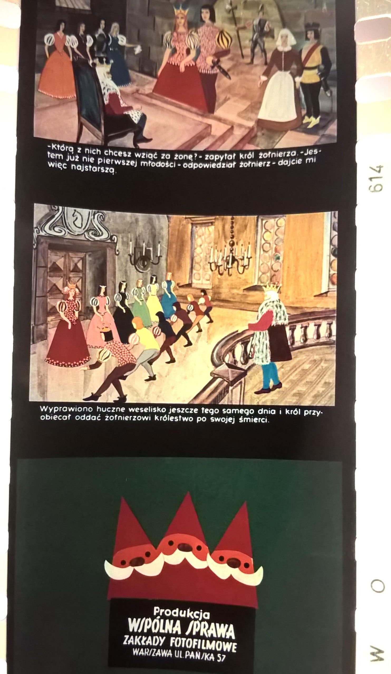 Bajka na projektor – przeźrocze „DWANAŚCIE KSIĘŻNICZEK” [56]