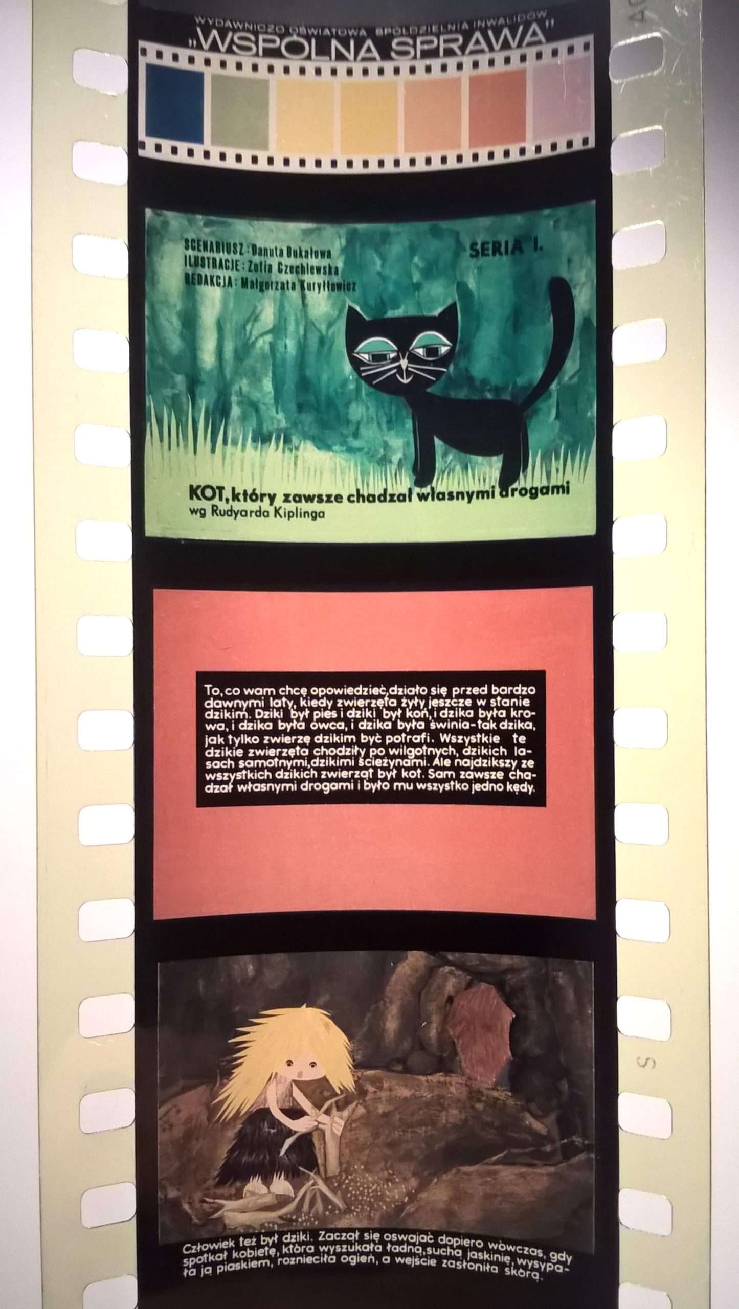 Bajka na projektor, przeźrocze – „KOT, który zawsze chadzał własnymi drogami” wg Rudyarda Kiplinga - II części [57]