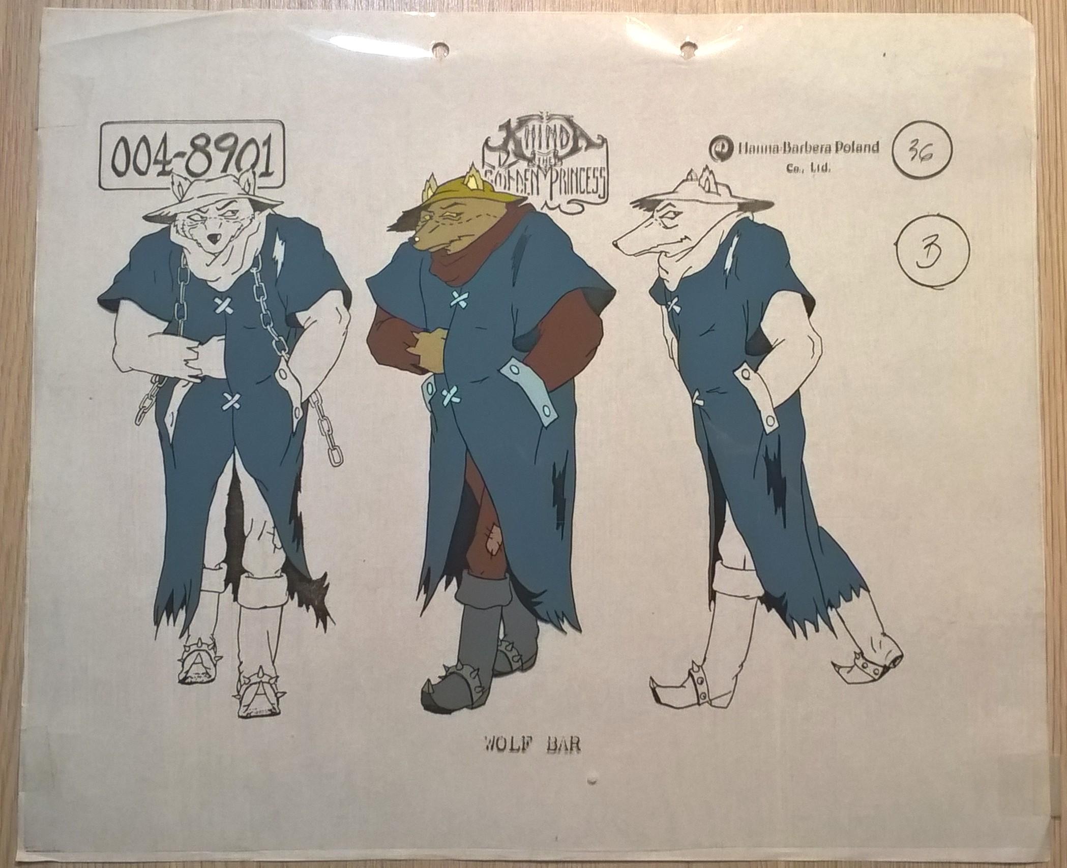 Folia animacyjna z bajki „KHINDA The Golden Princess” WOLF BAR – „KHINDA-Złota Księżniczka” – WILK