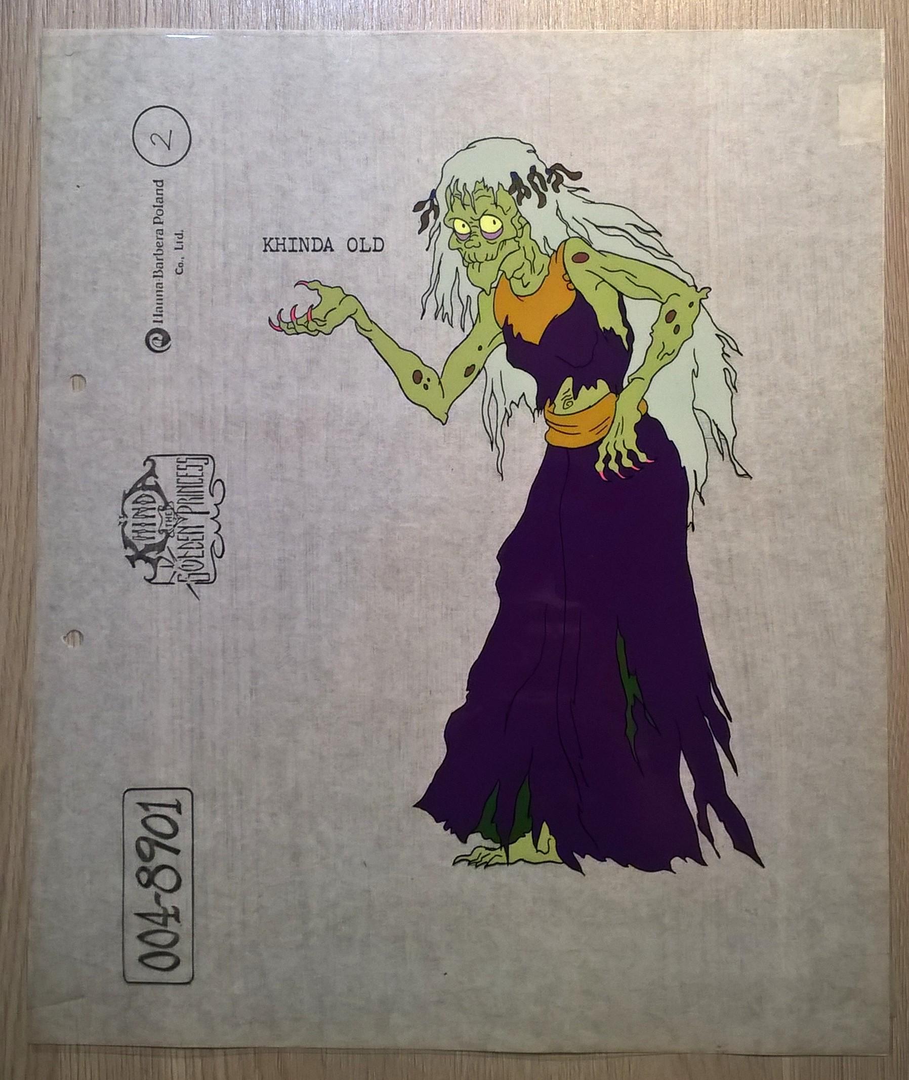 Folia animacyjna z bajki „KHINDA The Golden Princess” KHINDA OLD – „KHINDA-Złota Księżniczka” – STARA KHINDA