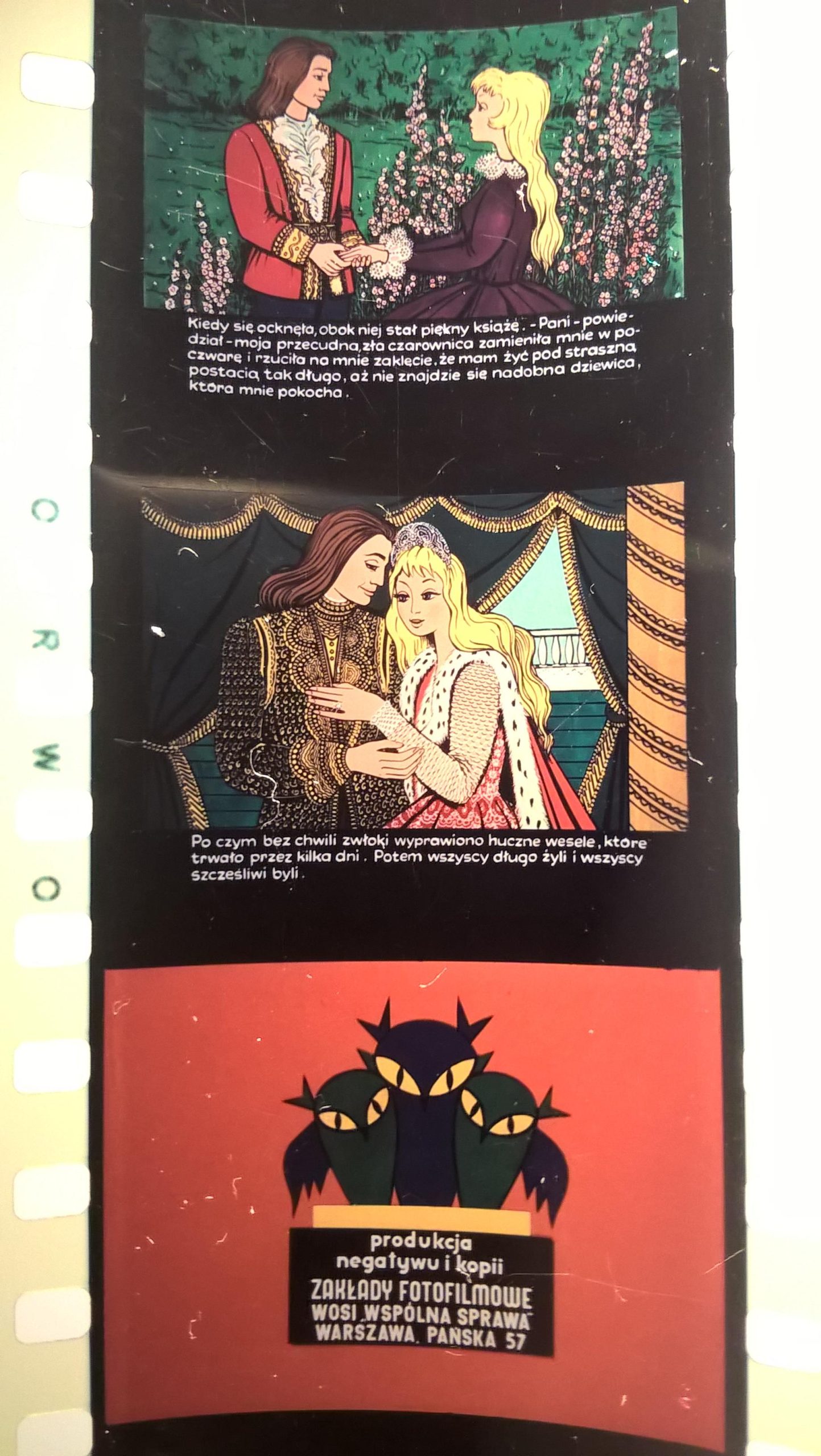 Bajka na projektor – przeźrocze „PIĘKNA I POTWÓR” [84]