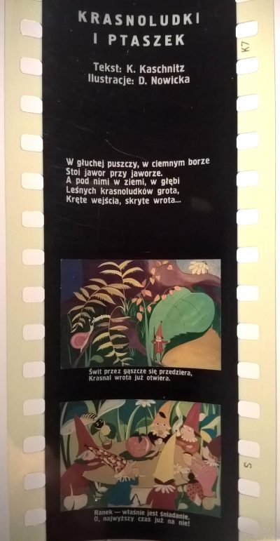 Bajka na projektor – przeźrocze „KRASNOLUDKI I PTASZEK” [90]