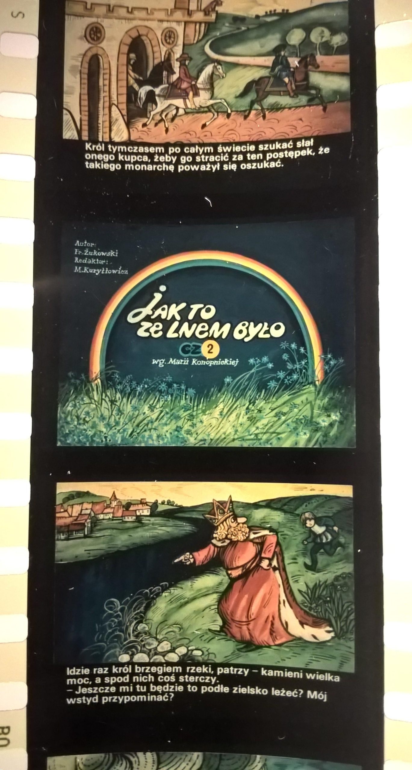 Bajka na projektor – przeźrocze „JAK TO ZE LNEM BYŁO” wg Marii Konopnickiej- 2 części [91]
