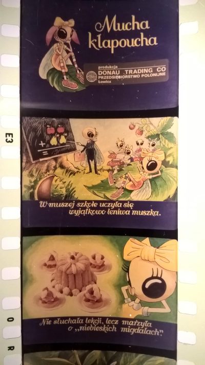 Bajka na projektor, przeźrocze – „MUCHA KŁAPOUCHA”