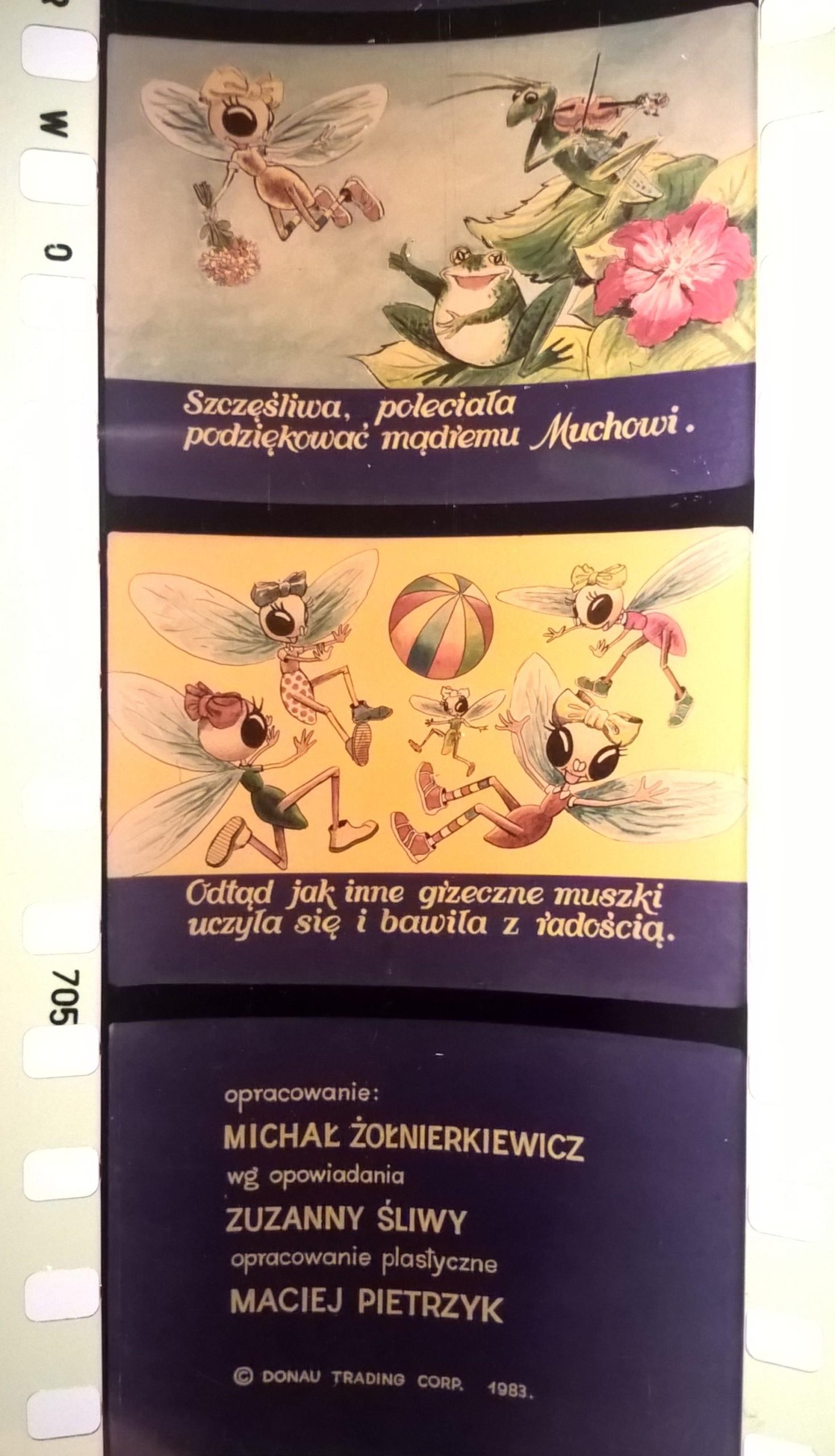 Bajka na projektor, przeźrocze – „MUCHA KŁAPOUCHA”