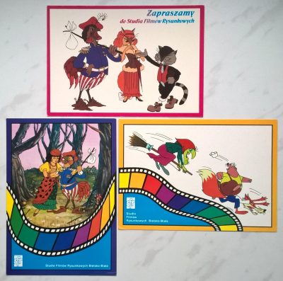 Zestaw pocztówek ze Studia Filmów Rysunkowych w Bielsku-Białej