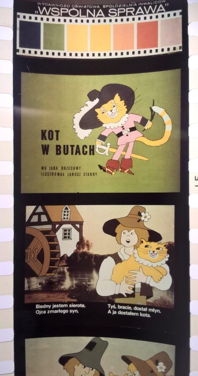 Bajka na projektor – przeźrocze „KOT W BUTACH” wg Jana Brzechwy [164]