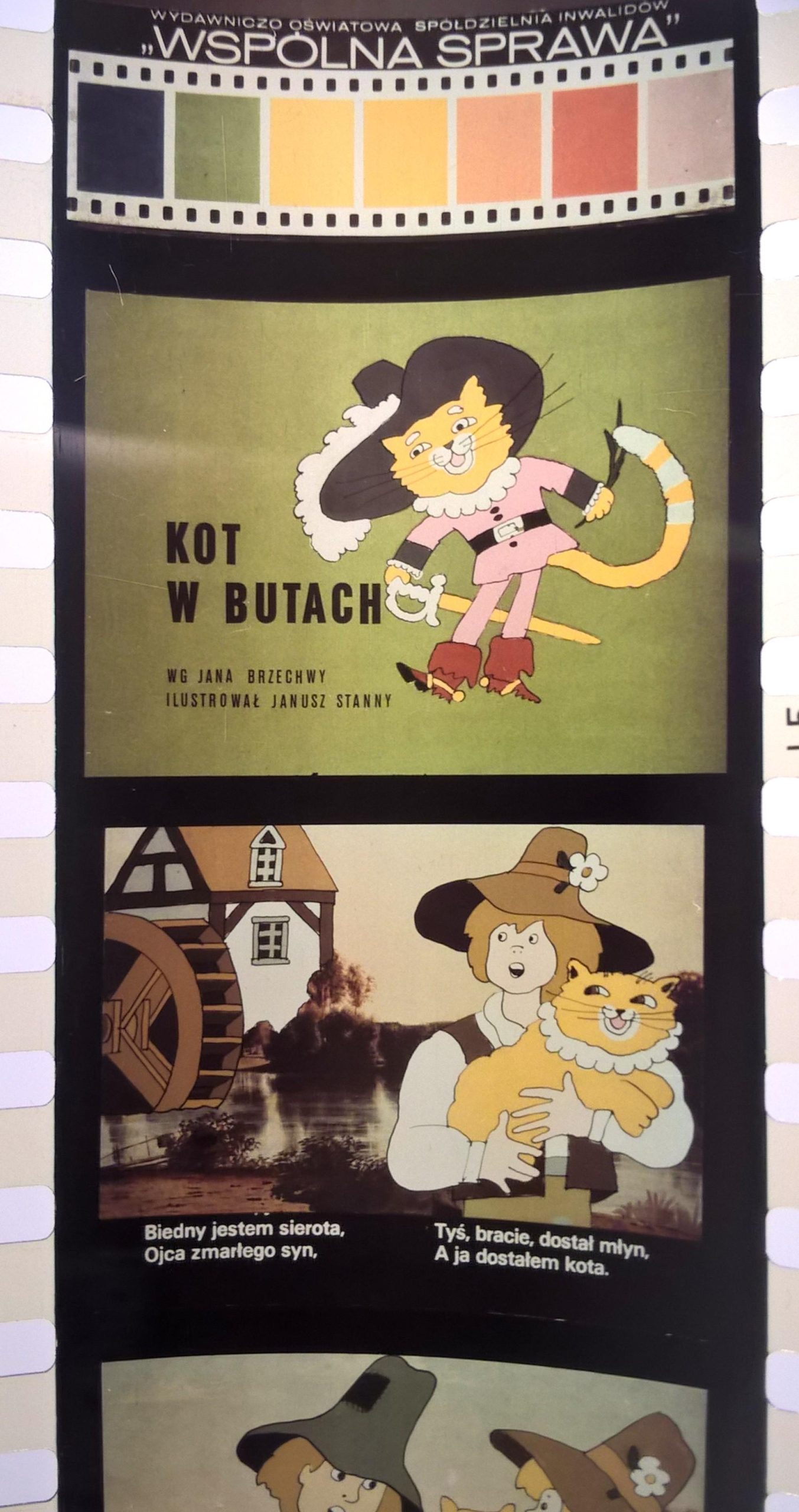 Bajka na projektor – przeźrocze „KOT W BUTACH” wg Jana Brzechwy [164]