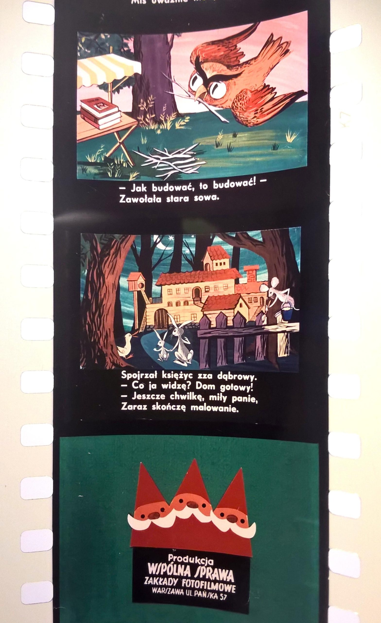 Bajka na projektor – przeźrocze „BUDOWAŁY DOM ZWIERZĘTA” [165]