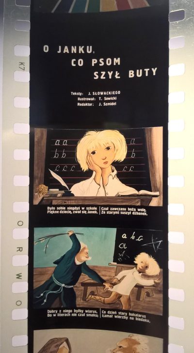 Bajka na projektor – przeźrocze „O JANKU CO PSOM SZYŁ BUTY” teksty J. Słowackiego [45]