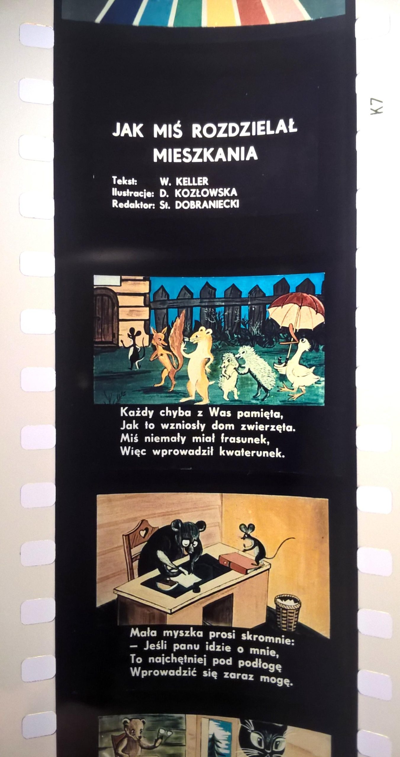 Bajka na projektor, przeźrocze – „JAK MIŚ ROZDZIELAŁ MIESZKANIA” [102]