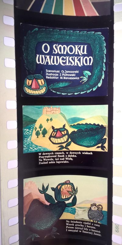 Bajka na projektor, przeźrocze – „O SMOKU WAWELSKIM”