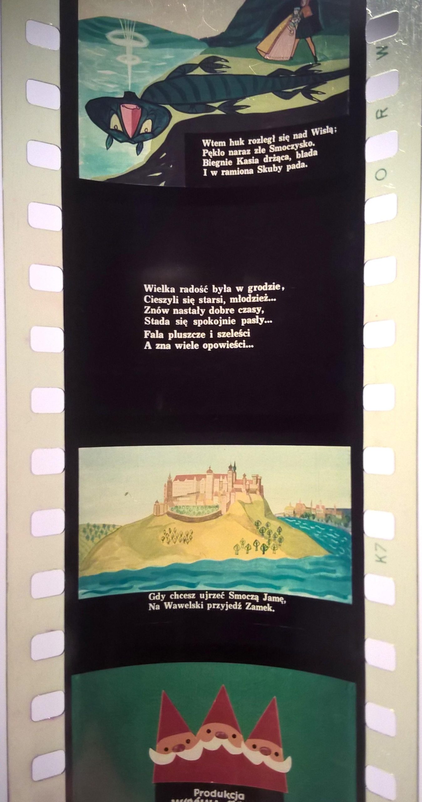 Bajka na projektor, przeźrocze – „O SMOKU WAWELSKIM”