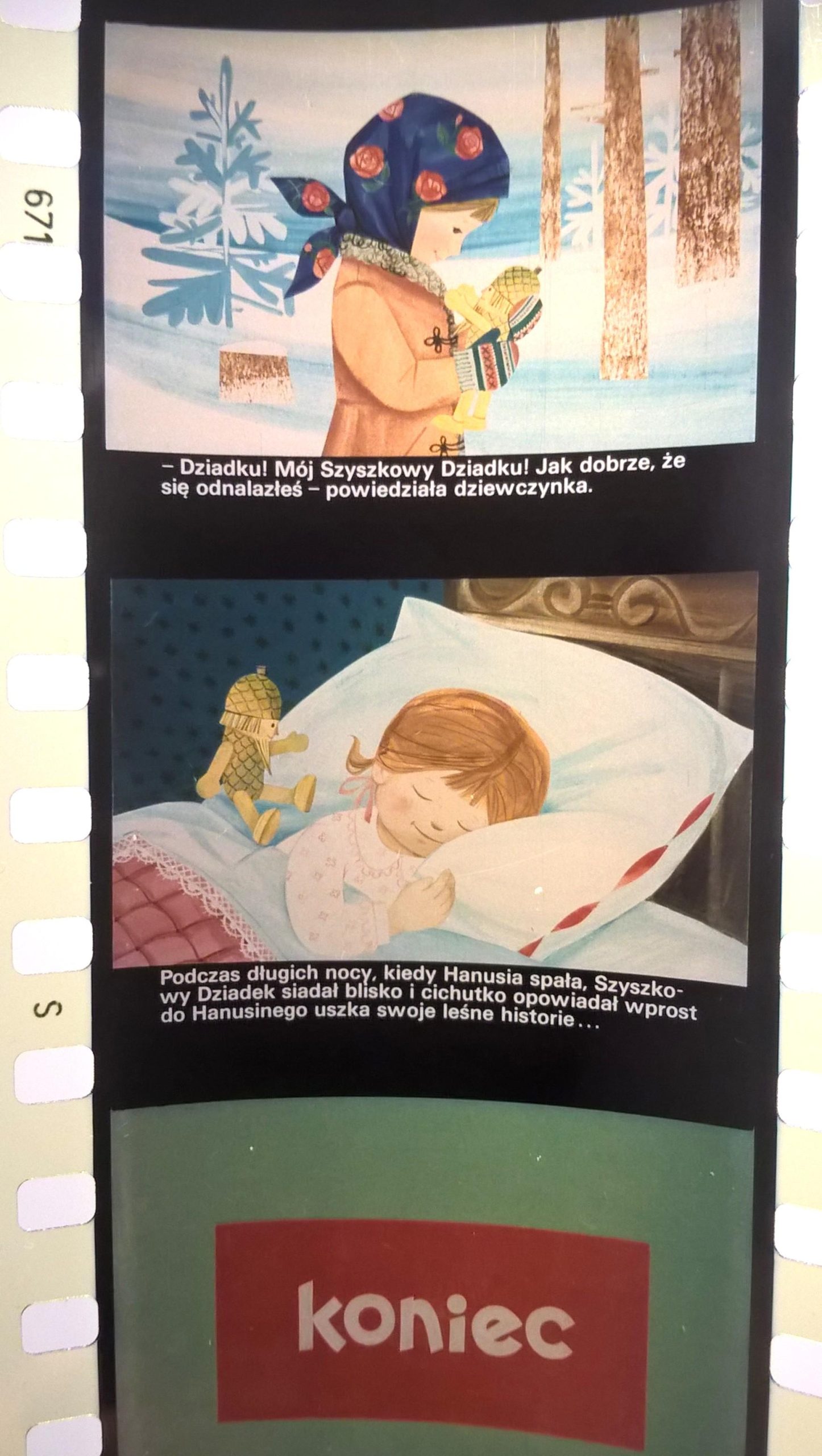 Bajka na projektor, przeźrocze – „WĘDRÓWKI SZYSZKOWEGO DZIADKA” wg M. Kędziorzyny, cz. 1 i 2