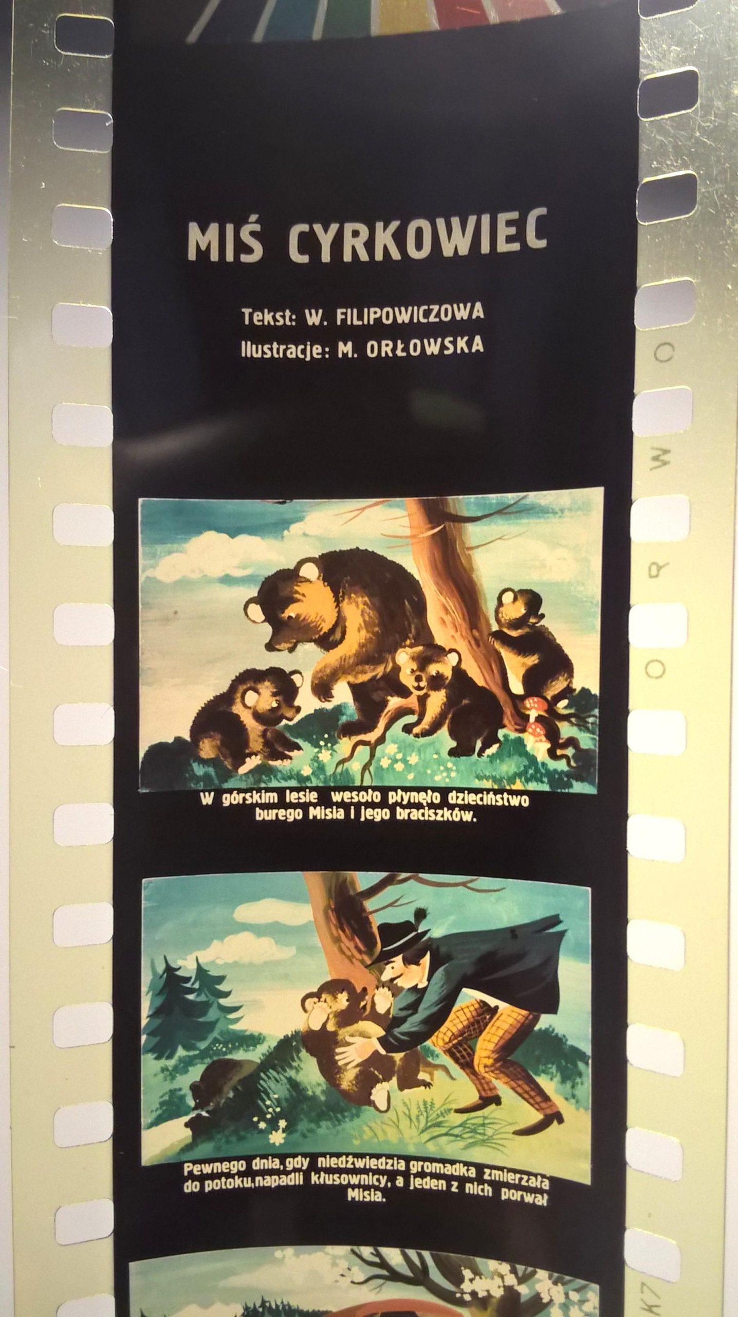 Bajka na projektor – przeźrocze „MIŚ CYRKOWIEC”