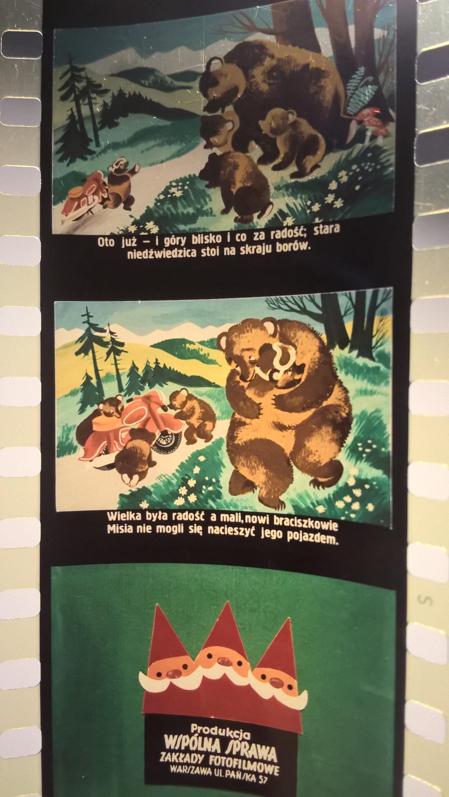 Bajka na projektor – przeźrocze „MIŚ CYRKOWIEC”