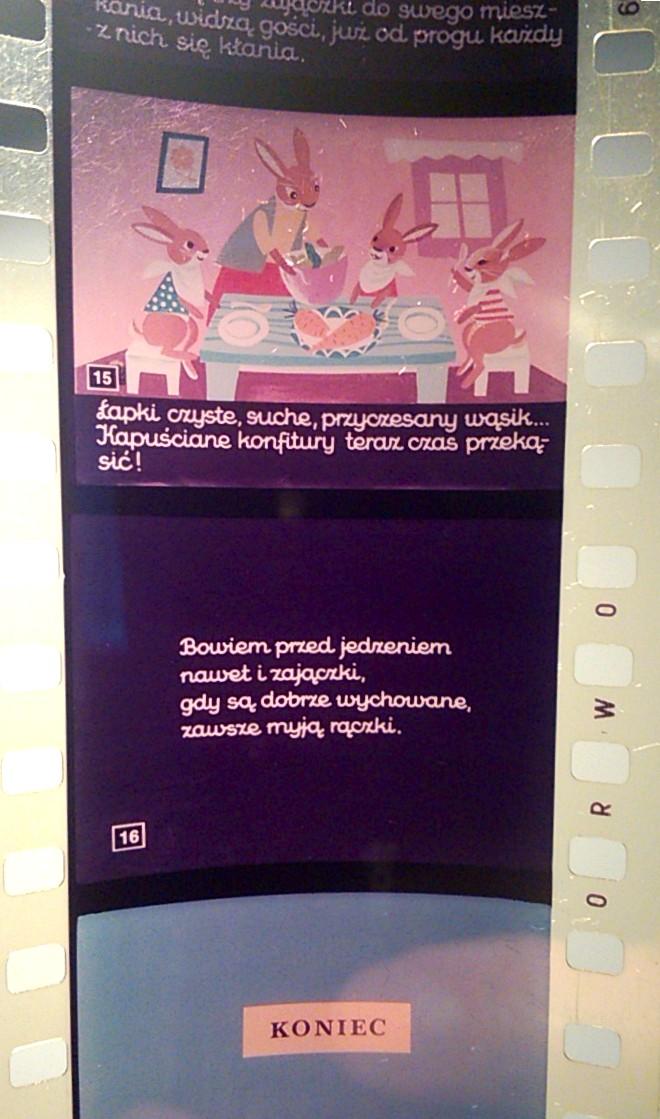 Bajka na projektor, przeźrocze – „I ZAJĄCZKI MYJĄ RĄCZKI” [147]