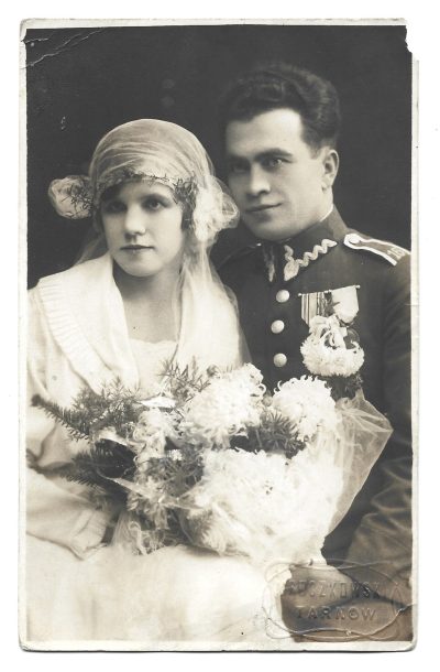 Zdjęcie ślubne żołnierza, II RP