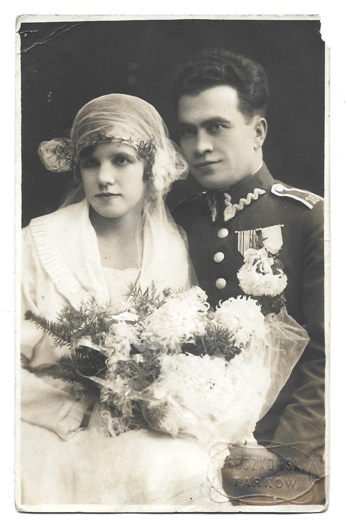 Zdjęcie ślubne żołnierza, II RP