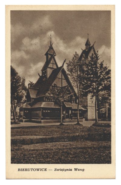 Pocztówka - BIERUTOWICE. Świątynia Wang [Karpacz]