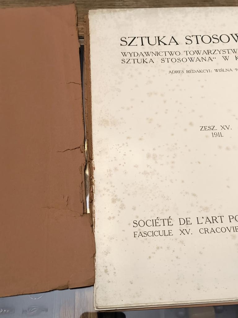 "SZTUKA STOSOWANA" - Rok 1911, Zeszyt 15