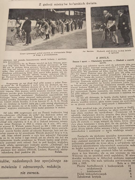 Czasopismo "Przegląd sportowy" - 3 numery z 1925 roku