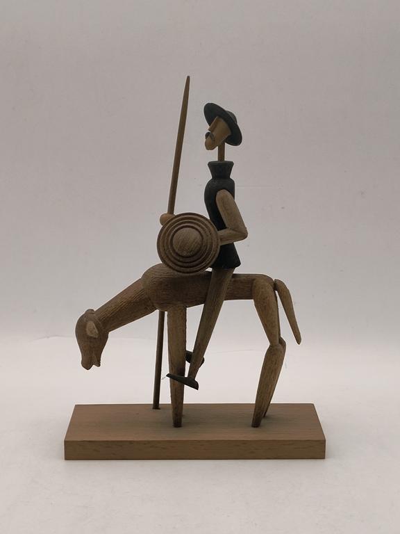 Drewniana figurka Don Kichot  – Borowik-Byliniak, MADE IN POLAND