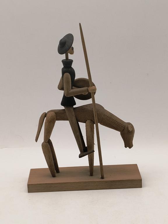 Drewniana figurka Don Kichot  – Borowik-Byliniak, MADE IN POLAND