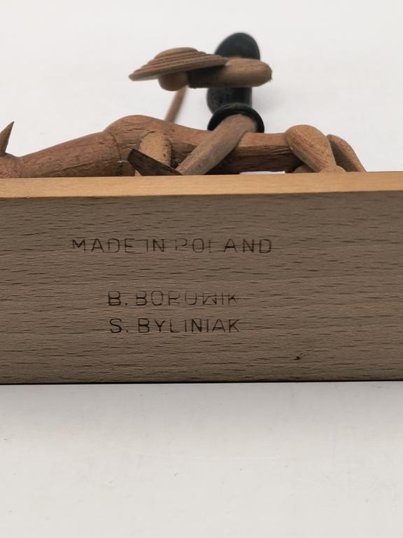 Drewniana figurka Don Kichot  – Borowik-Byliniak, MADE IN POLAND