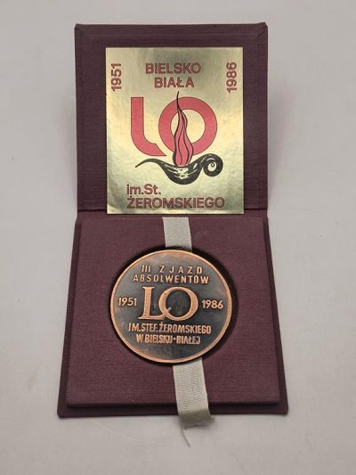Medal - XXXV lat LO im. Stefana Żeromskiego w Bielsku-Białej - III Zjazd Absolwentów - 1986 r.