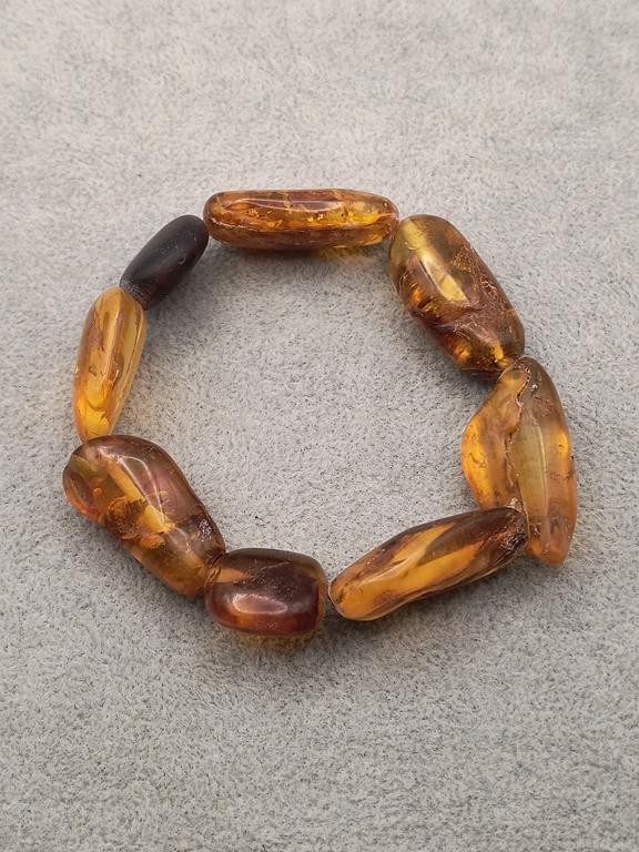 Bransoletka z bursztynem