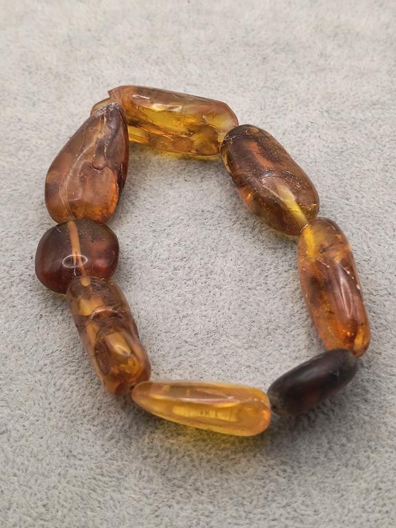 Bransoletka z bursztynem
