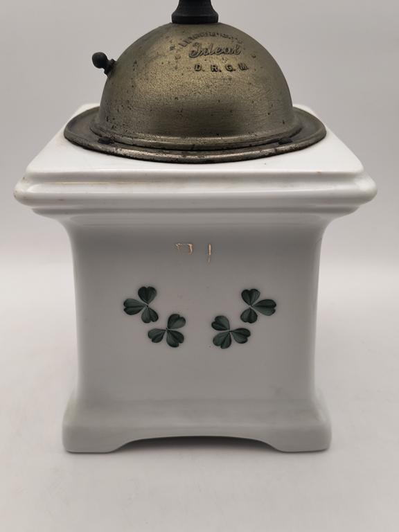 Porcelanowy młynek do kawy - LEINBROCK'S Ideal D.R.G.M.