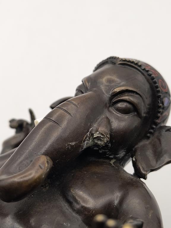 Figurka z brązu GANESHA