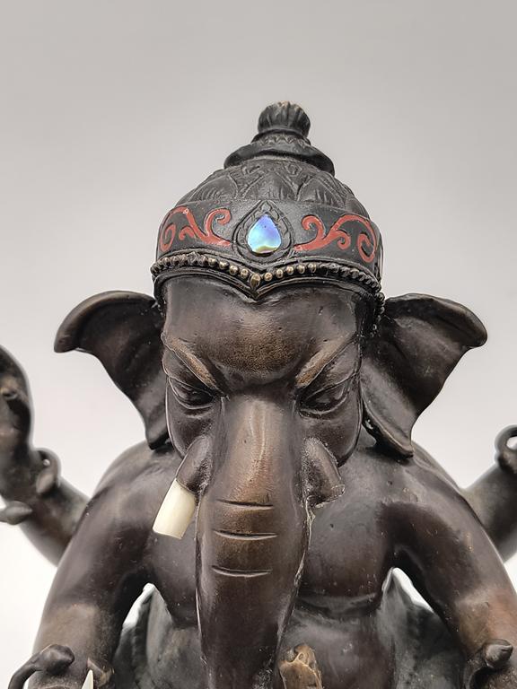 Figurka z brązu GANESHA