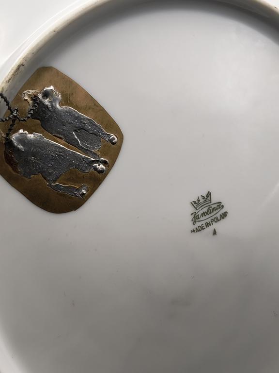 Talerz porcelanowy z cyklu BAJKI - Zakłady Porcelany Stołowej "KAROLINA"