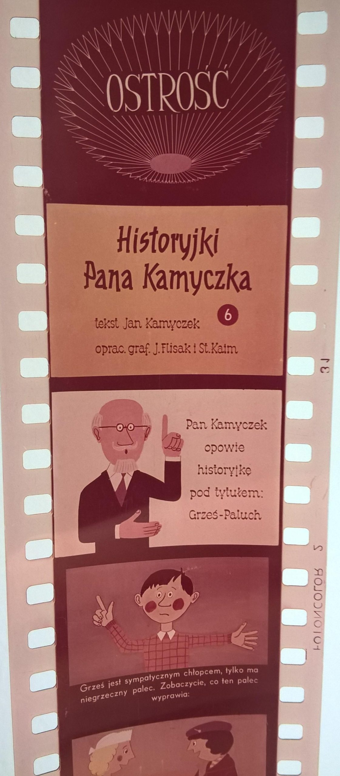 Zestaw przeźroczy, bajek na projektor – „HISTORYJKI PANA KAMYCZKA”, 3 części