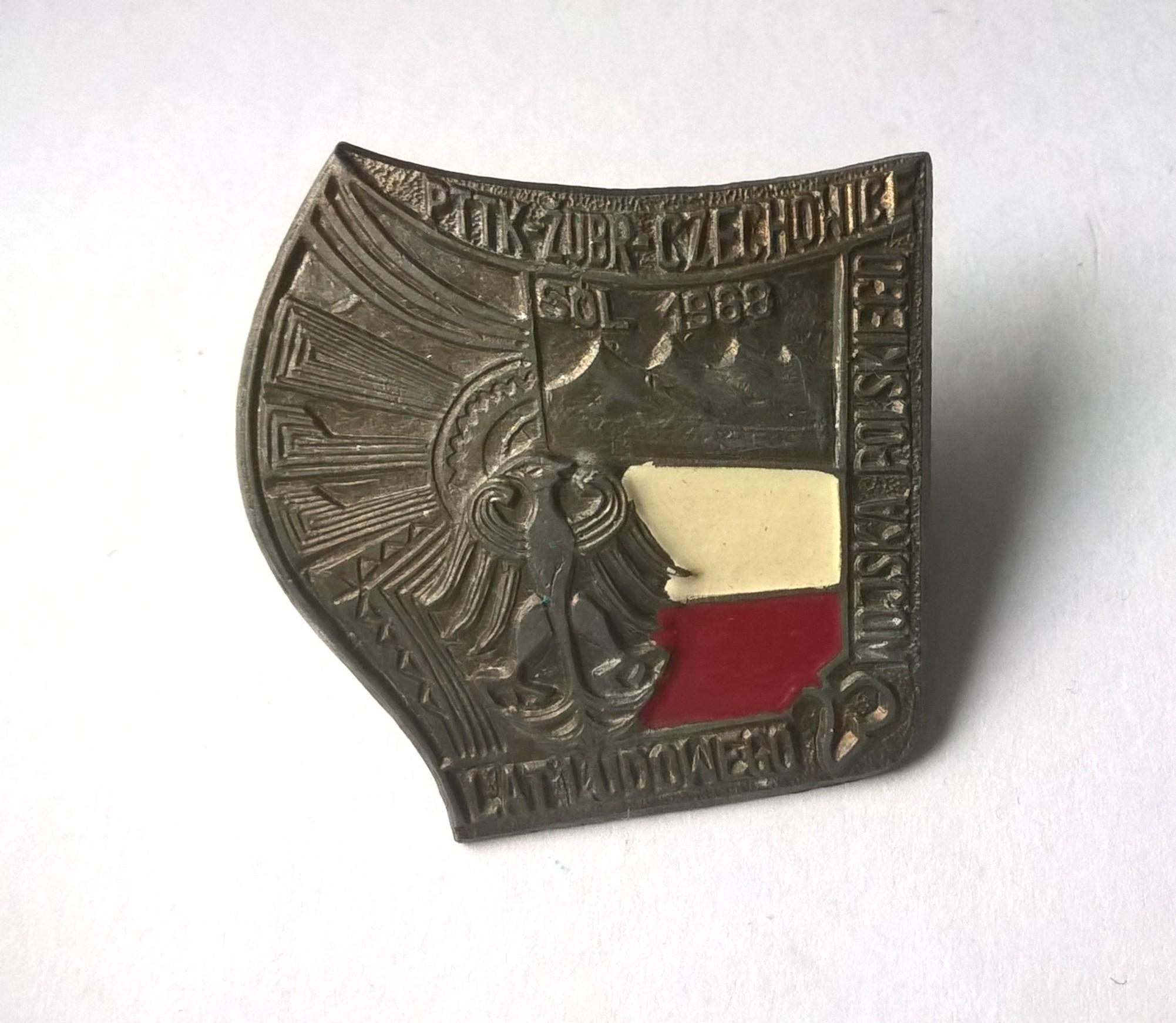 Odznaka - 25 lat Ludowego Wojska Polskiego - PTTK ŻUBR Czechowice - SÓL 1988