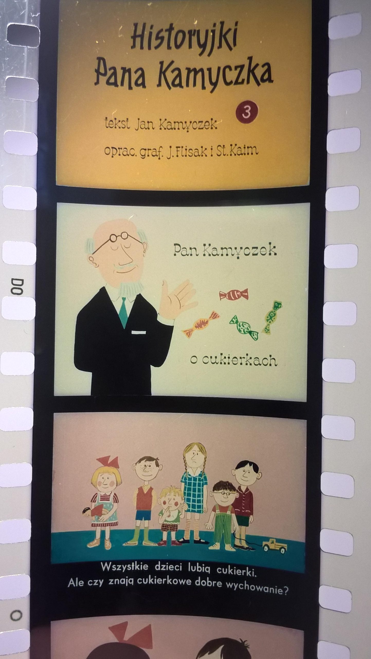 Zestaw przeźroczy, bajek na projektor - "HISTORYJKI PANA KAMYCZKA", 10 części