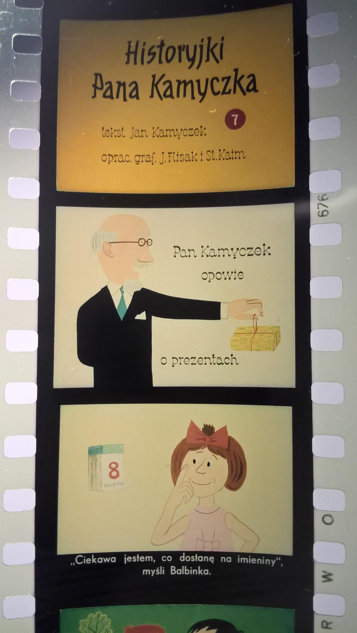 Zestaw przeźroczy, bajek na projektor - "HISTORYJKI PANA KAMYCZKA", 10 części