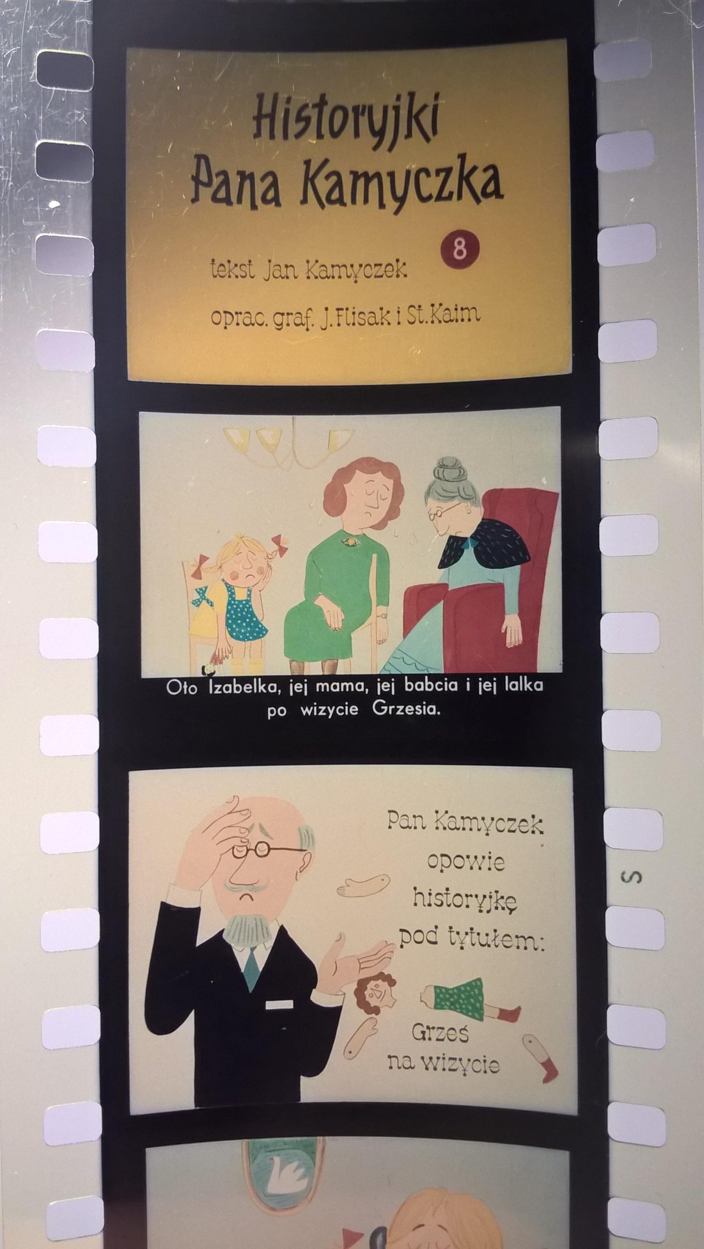 Zestaw przeźroczy, bajek na projektor - "HISTORYJKI PANA KAMYCZKA", 10 części