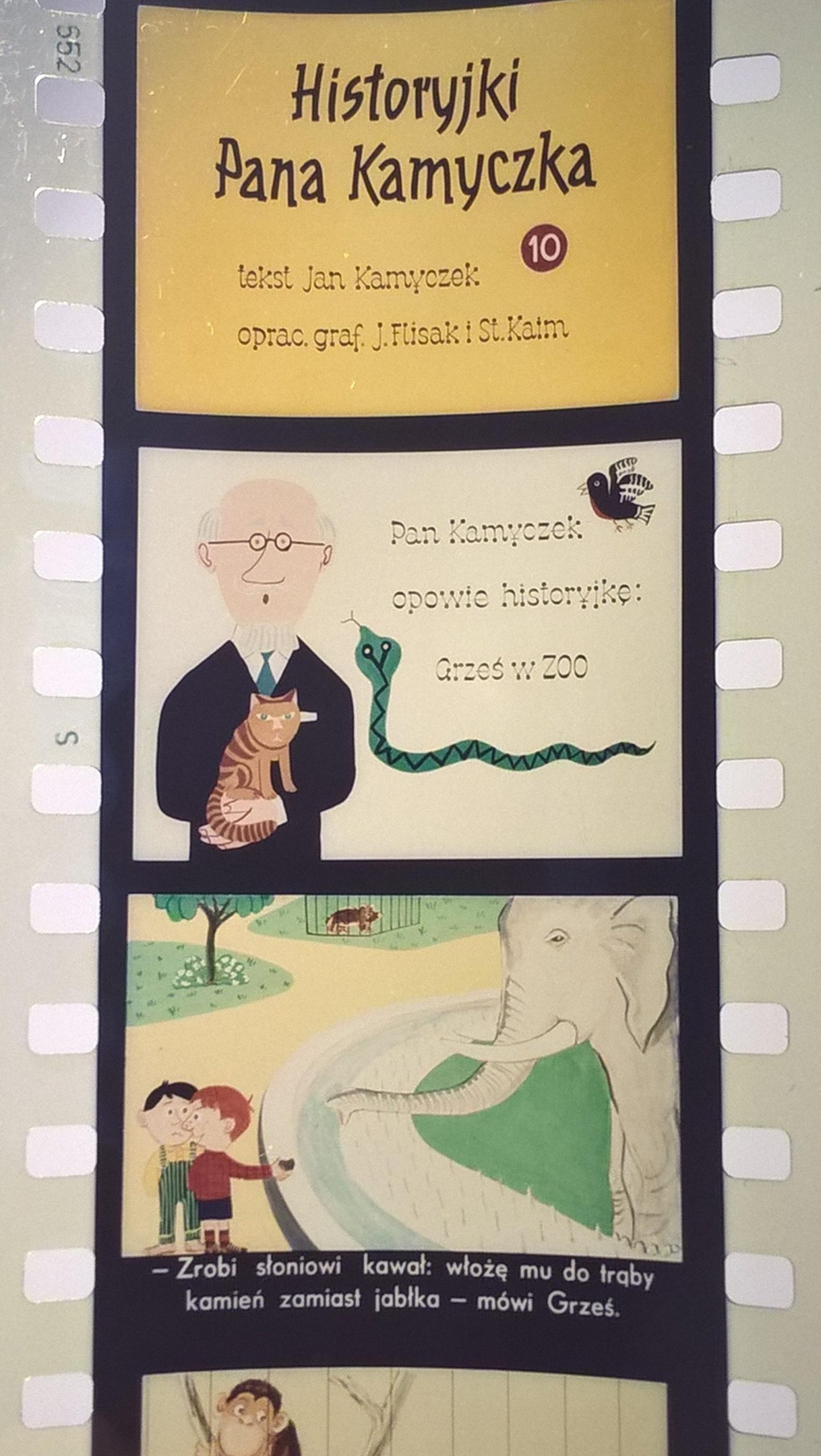 Zestaw przeźroczy, bajek na projektor - "HISTORYJKI PANA KAMYCZKA", 10 części