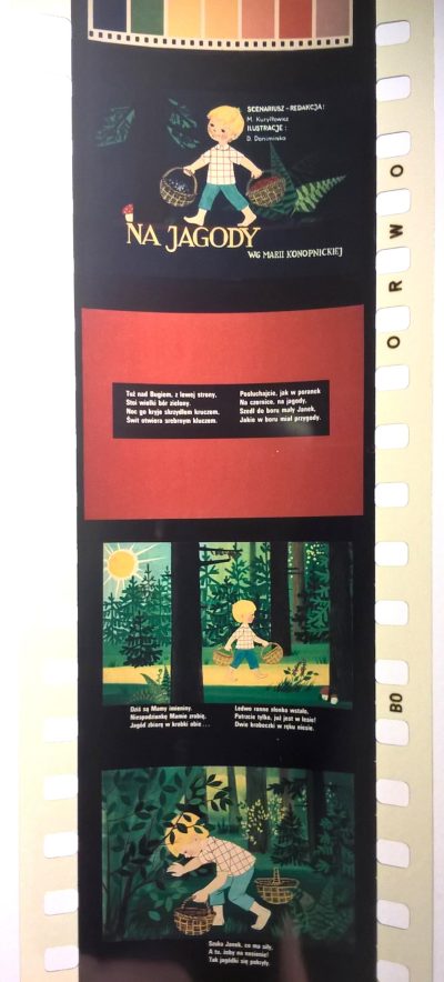 Bajka na projektor, przeźrocze „NA JAGODY” wg Marii Konopnickiej [48]