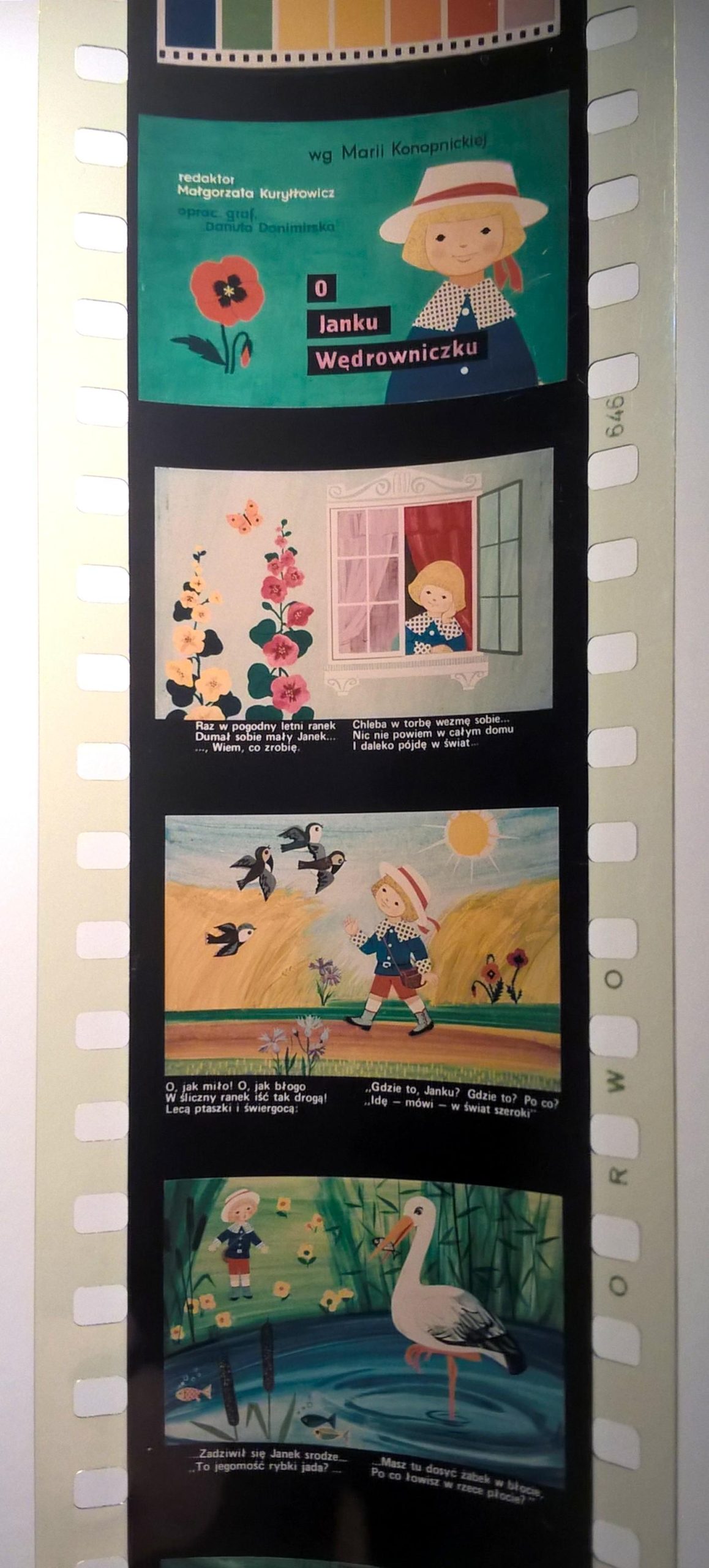 Bajka na projektor, przeźrocze „O JANKU WĘDROWNICZKU” wg Marii Konopnickiej [55]