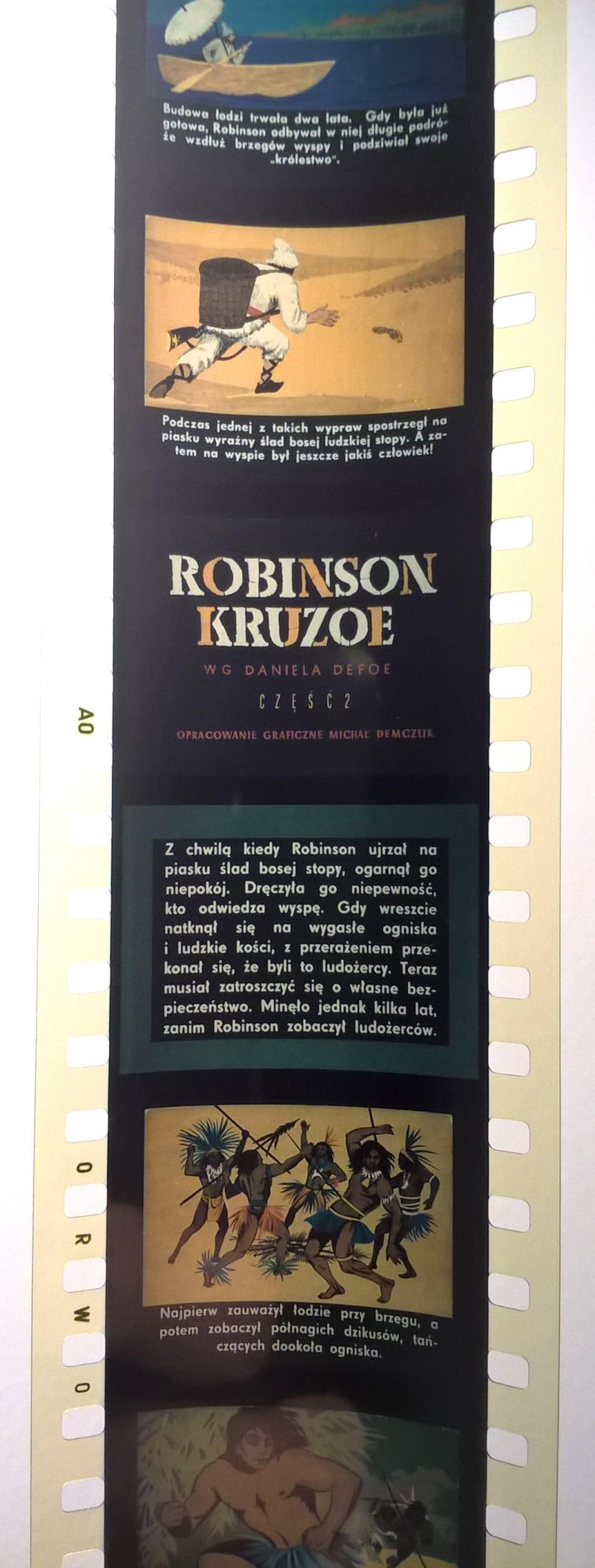 Bajka na projektor, przeźrocze - „ROBINSON KRUZOE" wg Daniela Defoe” [19]