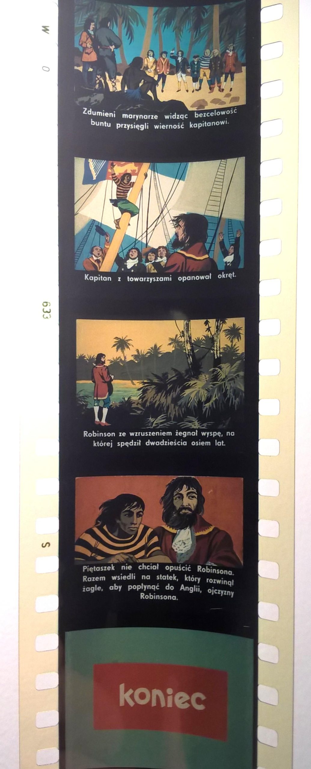 Bajka na projektor, przeźrocze - „ROBINSON KRUZOE" wg Daniela Defoe” [19]