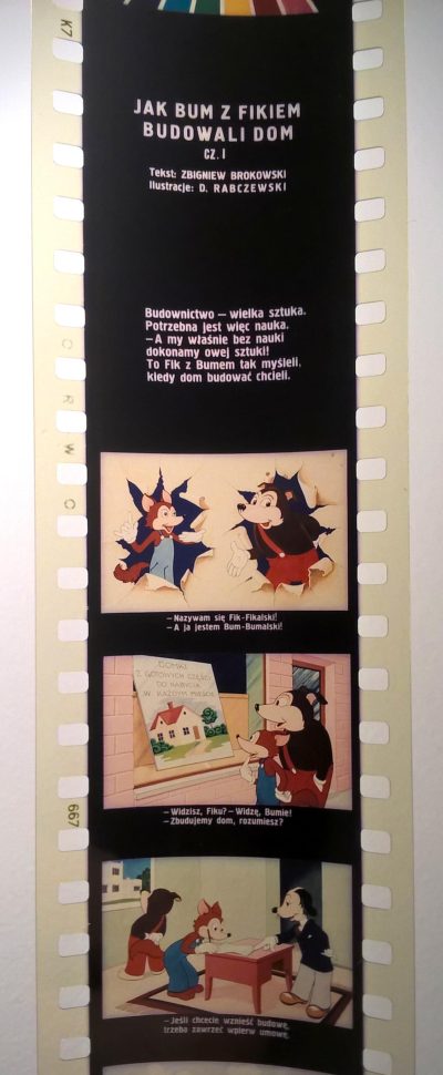 Bajka na projektor, przeźrocze - „JAK BUM Z FIKIEM BUDOWALI DOM” Część I i II [41,42]